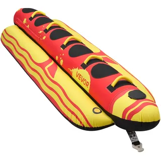 Vevor Towable Tube für Boote, Wassersport-Schleppreifen mit Robustem Nylon-Überzug, Gepolsterten Haltegriffen & Sicherheitsventil, Wassersport-Spaß