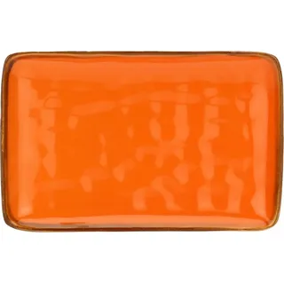 Rose&Tulipani Set mit 4 rechteckigen Tabletts 20x13 cm R135302013Z - Orange