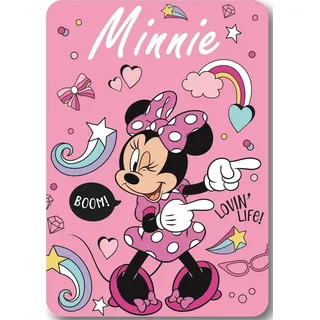 COFI arlis Fleecedecke Minnie Disney 100 x 140 cm (Decke Minnie Disney – A)