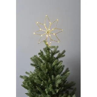 Star Trading LED-Baumspitze "Topsy", Sternform, gold, outdoor - Gold