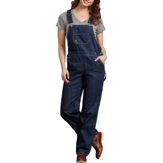 Dickies, Damen, Latzhose im legeren Stil mit geradem Bein, DUNKEL INDIGO, S