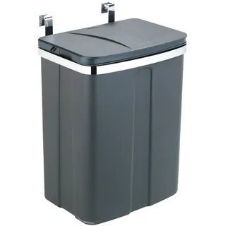 Wenko Tür-Abfalleimer 12 l Grau