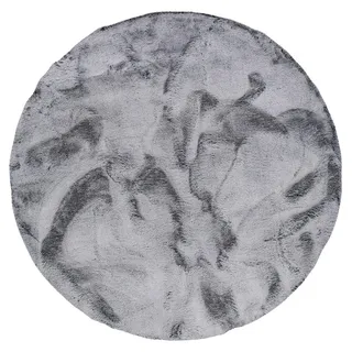 Pergamon Fellteppich Rund 80 x 80 cm Grau