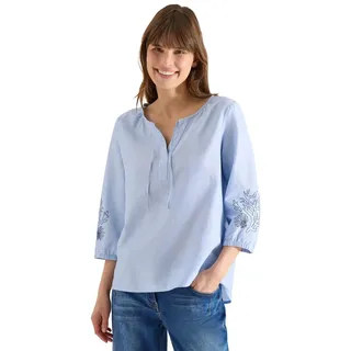 Cecil 3/4-Arm Bluse mit Stickerei Blouse Blue XXL