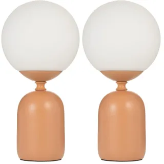 Pauleen 48329 Tischleuchte Glowing Charm E14 max. 20W Rostrot, Weiß Keramik (Packung mit 2)