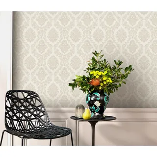 Vliestapete ERISMANN "Vliestapete ROYAL", beige (creme1), B:0,53m H:0,09m L:10,05m, Vlies, Tapeten, Vliestapete, Phthalate frei