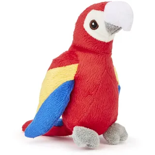 Zappi Co 100% recycelte Plüsch-Plüschtiere - Weiche und kuschelige Stofftiere, perfekte Begleiter für Kinder und Neugeborene (13-15cm) (Papagei)