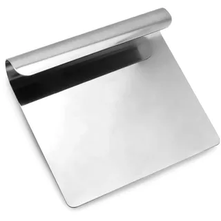QWORK® Gemüseschaufel, Teigspachtel, Küchenschaber, Küchengadget, 14 X 12 cm, 304 Edelstahl
