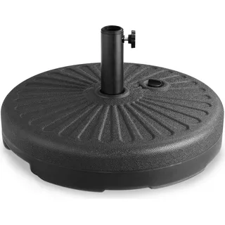 CASARIA® Sonnenschirmständer 38 bis 48mm Mast Durchmesser Befüllbar Sonnenschirm Schirmständer Ständer Marktschirm Gartenschirm Balkon Terrasse Garten - Schwarz