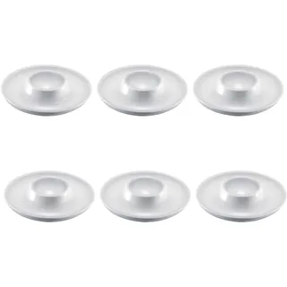 Westmark 6 Eierbecher, rund, stapelbar, ø 10 cm, Hochwertiger Kunststoff, Punto, Weiß, 206222E3