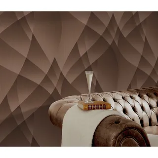 Fashion for walls Vliestapete Lumina 53 cm x 10 m 0 g Braun/Bronze 34193