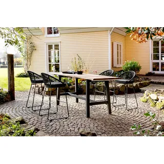 Niehoff Kuta Gartenmöbelset 5tgl. mit Gartentisch Tavo 220x80 cm