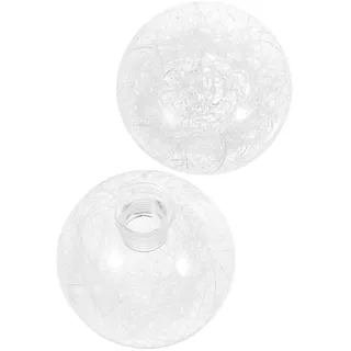COHEALI Glas Lampenschirm Kugelform Ersatz Lampenschirm Mit Schraubgewinde | Transparent 10.00 Cm FüR Pendelleuchte Stehlampe Tischlampe Deckenlampenschirmabdeckung 2 StüCk