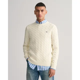 GANT Cable Pullover Cream, 3XL