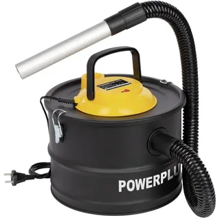 Powerplus Aschesauger 15L Edelstahl Schwarz