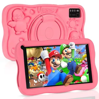 SUMTAB Kinder-Tablet 7 Zoll Android 13 Tablet mit GMS zertifiziert, 8 (3 + 5) GB RAM 64 GB ROM (TF-Karte 128 GB), Apps vorinstalliert