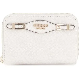 GUESS Katya SLG Medium Zip Around Wallet Portemonnaie weiß