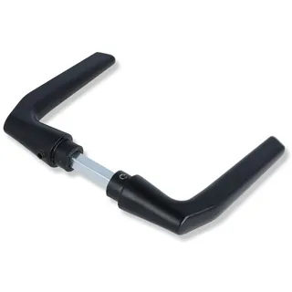 MS Beschläge Drückerlochteil Drückerpaar Schwarz/Grün Aluminium