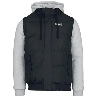 Lonsdale London Dowpot Männer Collegejacke schwarz/grau meliert L