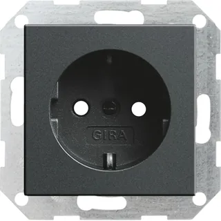 Gira Steckdoseneinsatz 1 St. Grau