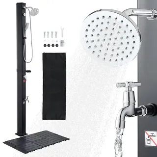 Vevor Solardusche schwarz 40 l 2290 mm