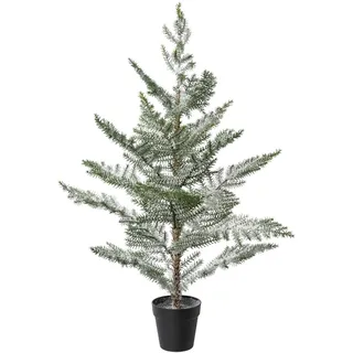 Künstlicher Weihnachtsbaum CREATIV DECO "Weihnachtsdeko, künstlicher Christbaum, Tannenbaum", grün, H:100cm, Kunststoff, Weihnachtsbäume, Künstlicher Weihnachtsbaum, Im Topf; Beschneite Optik
