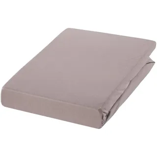 Estella Spannbettlaken Zwirnjersey 200 x 220 cm kieselgrau