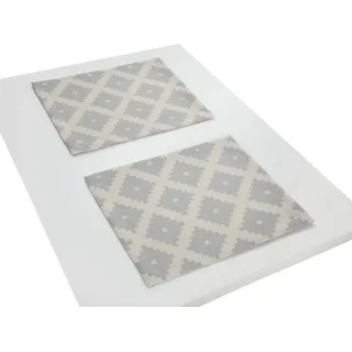 Platzset ADAM "Maroccan Shiraz Light" Gr. 1, grau (hellgrau), B:30cm L:40cm, Obermaterial: 100% Baumwolle, Platzsets, Platzset