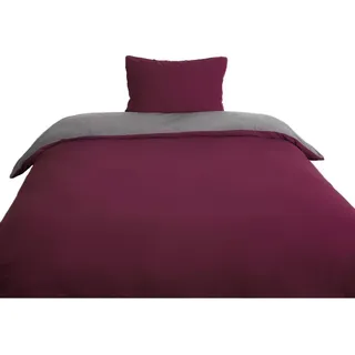 Microfaser Wende-Bettwäsche mit Reißverschluss, für Einzel- und Doppelbett 135 x 200 cm + 80 x 80 cm