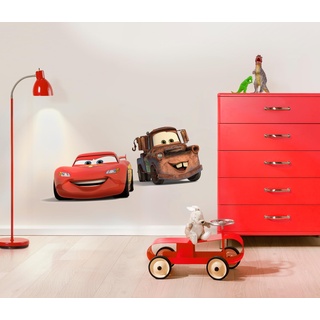 Disney Wandtattoo CARS FRIENDS | 50x70cm | Sticker, Wandsticker, Wandaufkleber, Wandbild, Auto, Rennauto, Lightning McQueen, Kinderzimmer -14015h