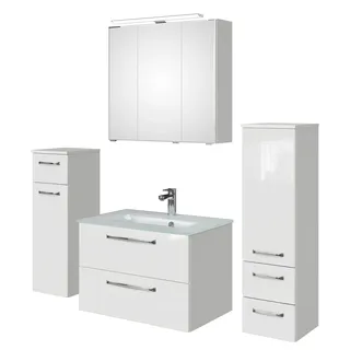 Saphir Trentino 4-tlg. Hochglänzend Weiß