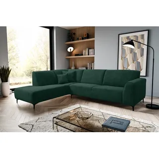 VENASI MULA Links Ecksofa ohne Schlaffunktion Sofa L Form Eckcouch Couchgarnitur Couch Grün - Grün