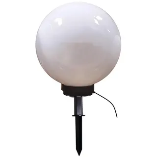 DAPO Kugelleuchte Kunststoff 40 cm Erdspieß schwarz/weiß