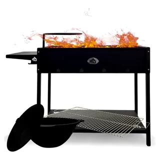 Mangal Set Batyr 80 Schaschlikgrill 80 cm mit Grillrost und Kasan 8L