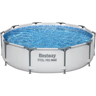 Steel Pro Max Frame Pool 305 x 76 cm lichtgrau