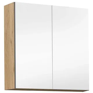 Mokebo Bad Spiegelschrank Die Badenixe , Anthrazit , Holzwerkstoff , 2 Fächer , 70x71x23 cm , Badezimmer, Badezimmerspiegel, Spiegelschränke