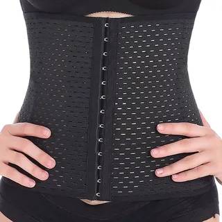 Everbellus Damen Corsage Korsage Korsett Waist Cincher mit 3 Stahlstaebchen