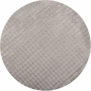 vidaXL Bereichsteppiche Rund HUARTE Sand Ø 160 CM Polyester - Braun