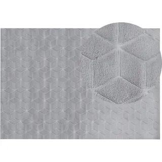 Beliani Thatta Shaggyteppich 160 x 230 cm Grau