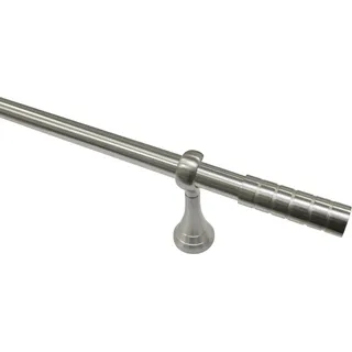 Gardinia Gardinenstangen-Set Belamy Ø 25 mm Edelstahloptik 160 cm