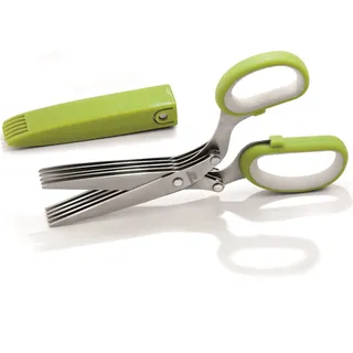 Karl Weis Kräuterschere m. Reinigungskamm, Edelstahl, Kunststoff, 21 x 8 x 2,4 cm, 147 g