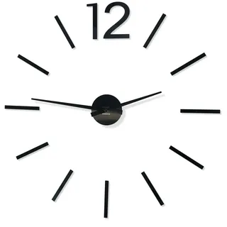 FLEXISTYLE Moderne große Wanduhr DIY Admirable 2 XXL, 100-130cm, Wohnzimmer, Schlafzimmer, hergestellt in der EU, leise