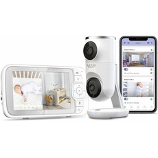 Hubble Connected, Babyphone, Nursery Pal Dual Vision (Babyphone Audio, 300 m)