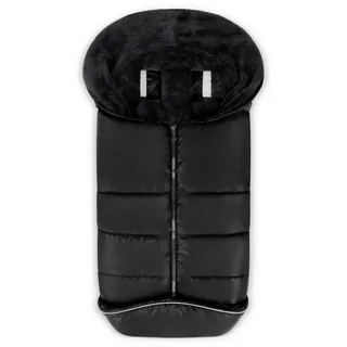 ABC Design FUßSACK , Schwarz , Textil , 47x8x98 cm , EN 1888 , wasserabweisend, Winterfußsack, Gurtschlitze , Baby on Tour, Kinderwagen, Kinderwagenzubehör, Kinderwagen-Fußsäcke & Babyschalen-Fellsäcke