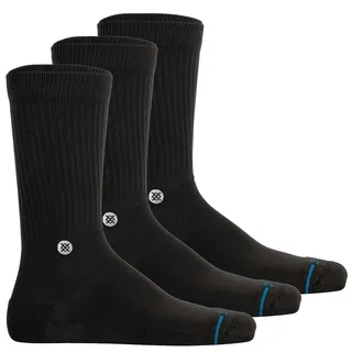 Stance Socken Icon Socken 3er Pack Schwarz 35-37