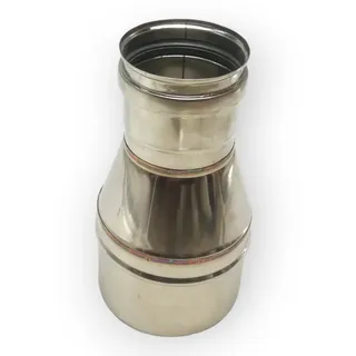 KEGELREDUZIERUNG AUS EDELSTAHL, 80 WEIBLICH, 120 MÄNNLICH, KAMIN SPG 511120M080F