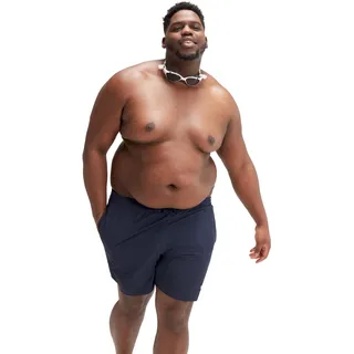 Badeshorts SPEEDO, Herren, Gr. XXXL (58), N-Gr, blau (navy), Gewirkt, Obermaterial: 100% Nylon, Badehosen Badeshorts, in großen Größen, Topseller