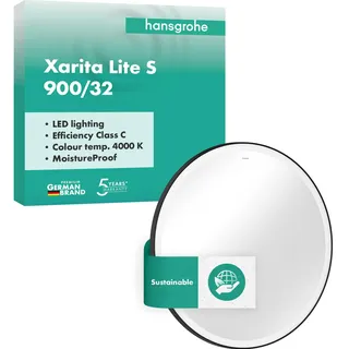 Hansgrohe Xarita Lite S 90 x 90 cm Mattschwarz