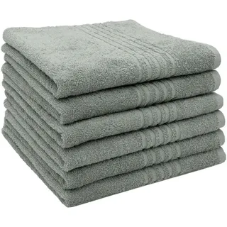 ZOLLNER Handtuchset 50 x 70 cm grau 6-tlg.
