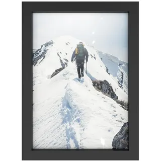 Intirilife Bilderrahmen 32.5/23.8 cm , Schwarz , Glas , 23.8x32.5x2 cm , Bilder & Rahmen, Bilderrahmen, Holzrahmen
